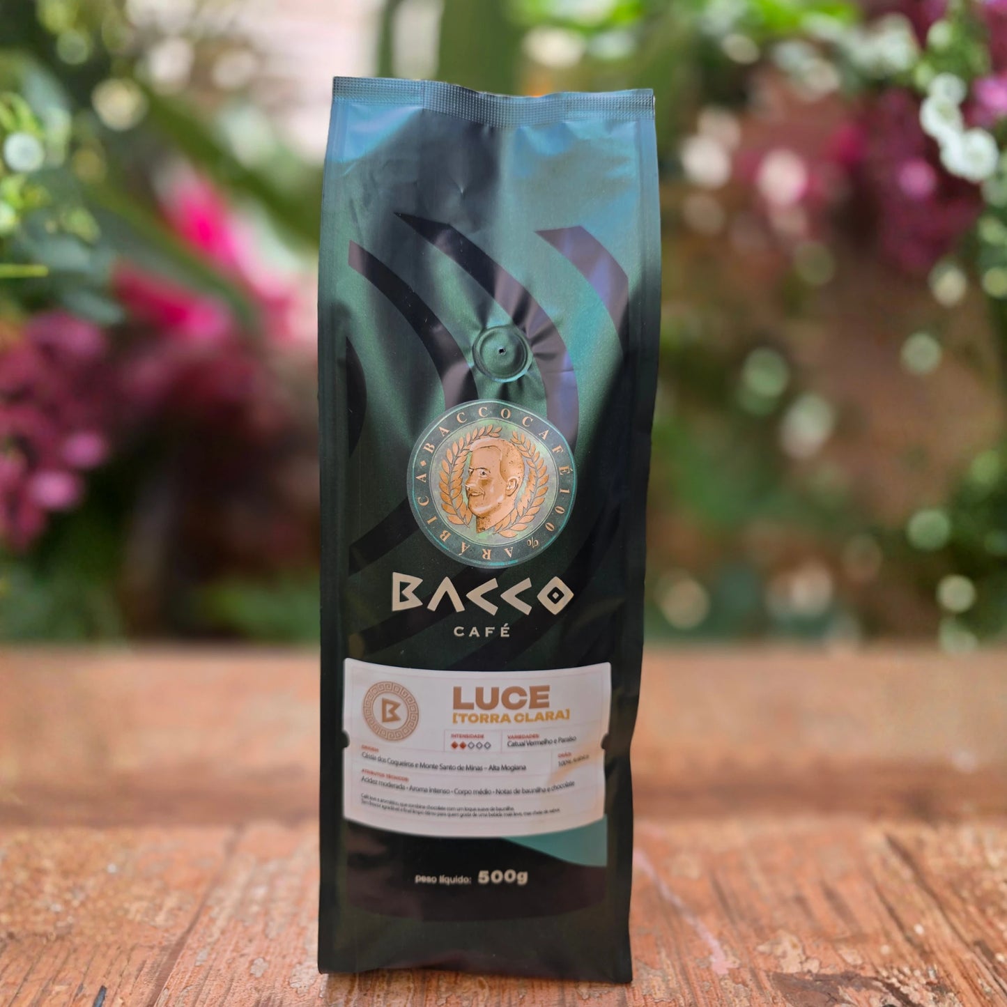 Café Bacco Luce Torra Clara em Grãos 500g