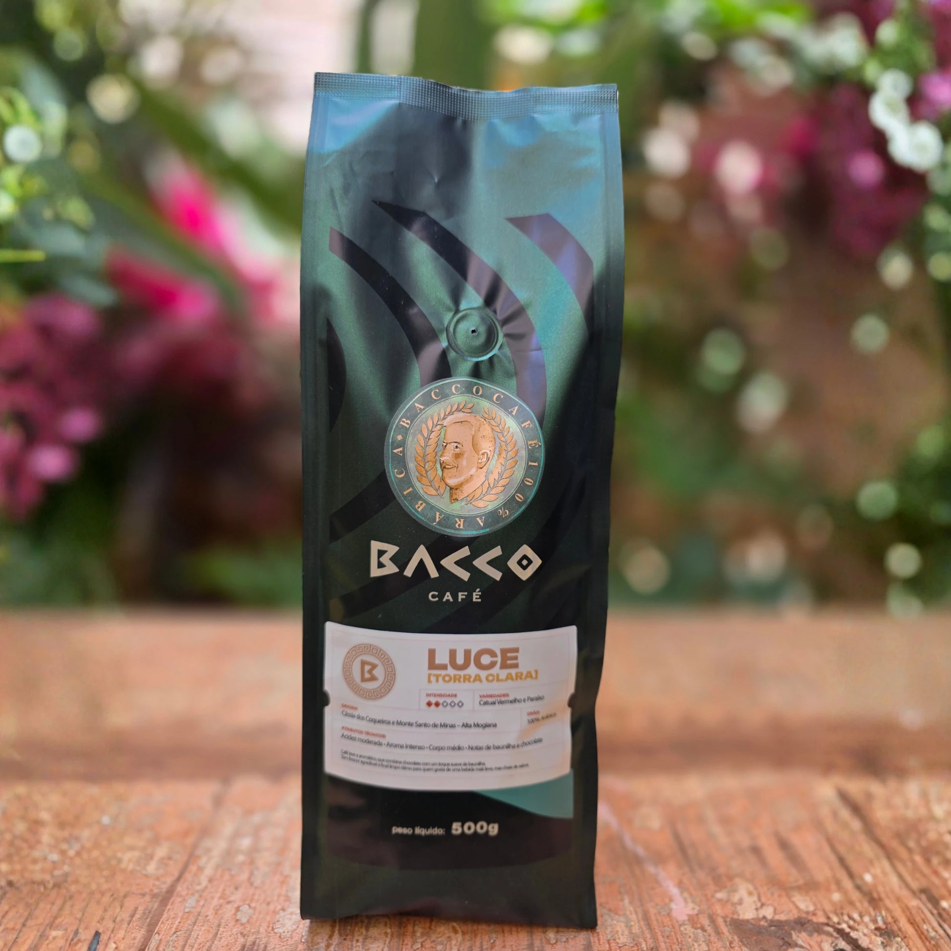 Café Bacco Luce Torra Clara em Grãos 500g