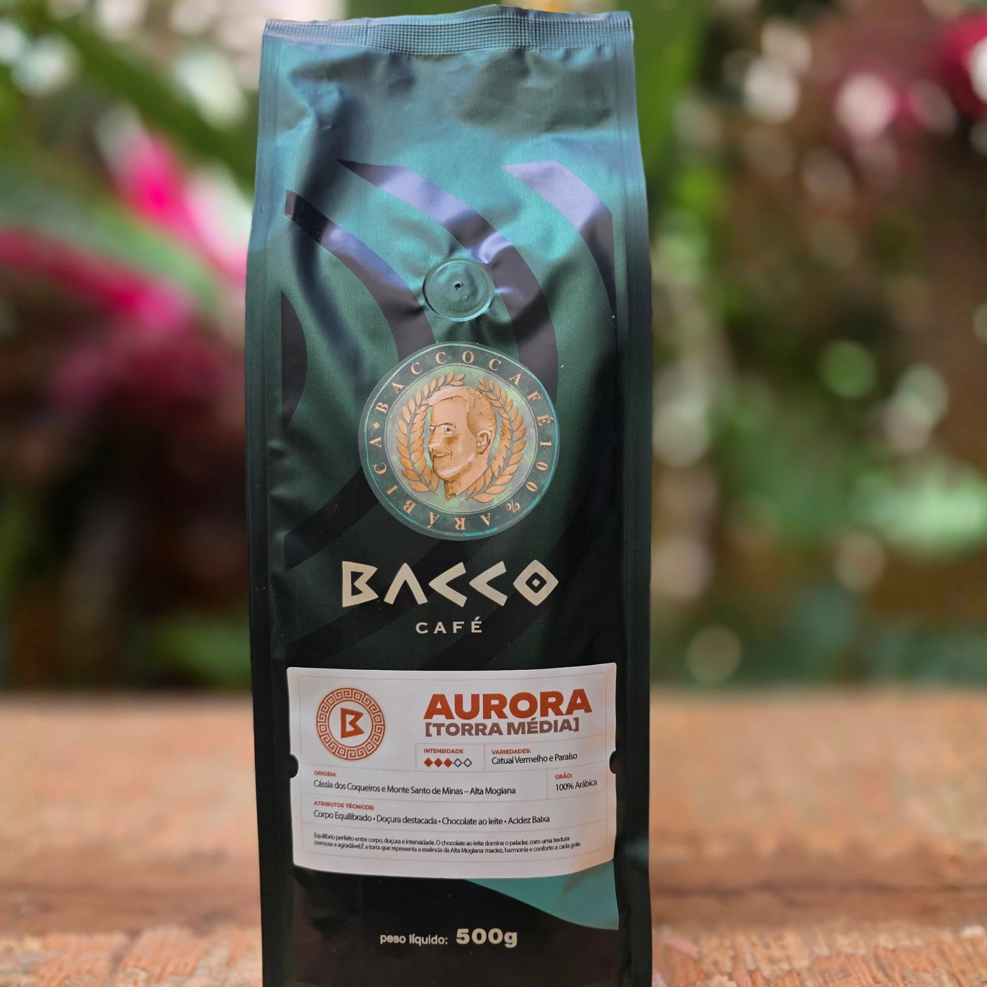Café Bacco Aurora Torra Média Moído 500g