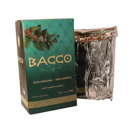 Bacco Café moído e torrado 500g 100% arábica Alta Mogiana