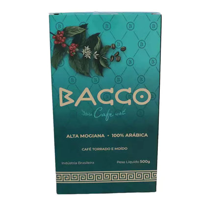 Bacco Café moído e torrado 500g 100% arábica Alta Mogiana
