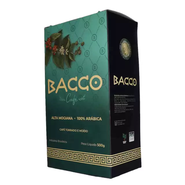Bacco Café moído e torrado 500g 100% arábica Alta Mogiana