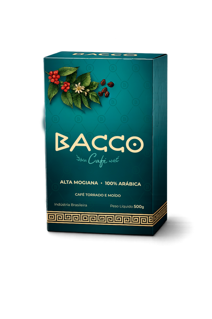 Bacco Café moído e torrado 500g 100% arábica Alta Mogiana